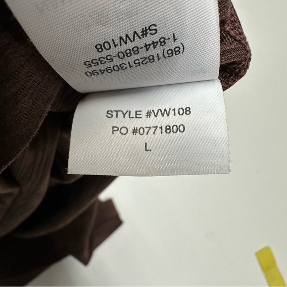 Vuori Lux Performance Racerback Tank Chestnut Heather size L - Picture 8 of 9